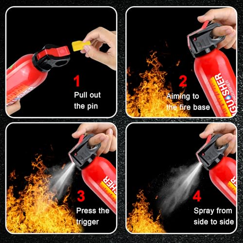 Image of Fire Extinguisher for Home, 2 Pack Car Fire Extinguishers with Mount | 8 in 1 Portable Kitchen Fire Extinguishers for A, B, C, K Category, 620ml Mini Fire Extinguisher for Car Truck Boat