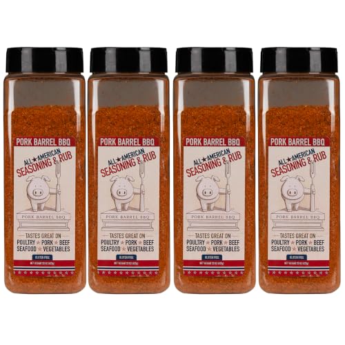 Pork Barrel BBQ All American Spice Rub 22 oz Jar - 4 Pack