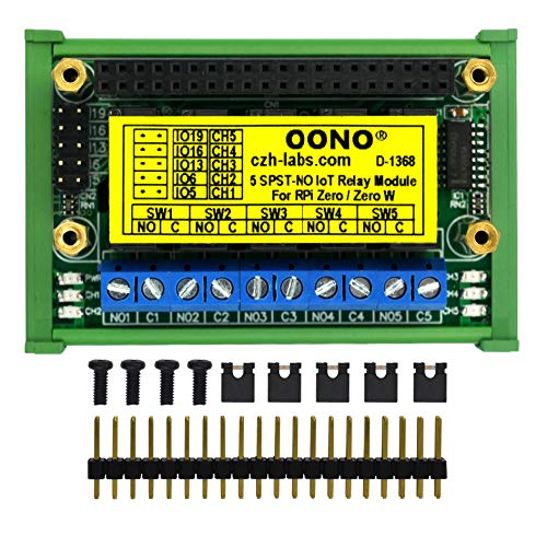 Flash Deals - 40% OFF DIN Rail Mount 5 SPST-NO RPi IoT Power Relay Module for Raspberry Pi Zero/Zero-W Flash Deals - 40% OFF DIN Rail Mount 5 SPST-NO RPi IoT Power Relay Module for Raspberry Pi Zero/Zero-W