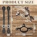 BrightRow 2 Pack Spurs for Cowboy Boots Men Women with 2 Pcs Leather Belt and Tie Down Straps, Stainless Steel Western English Horse Spurs with Rotatable Gear, Equestrian Accessories(Jingle Bob)