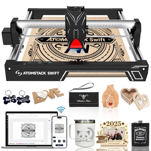 ATOMSTACK Swift Laser Engraver for Beginners, 7000mW Output Laser...