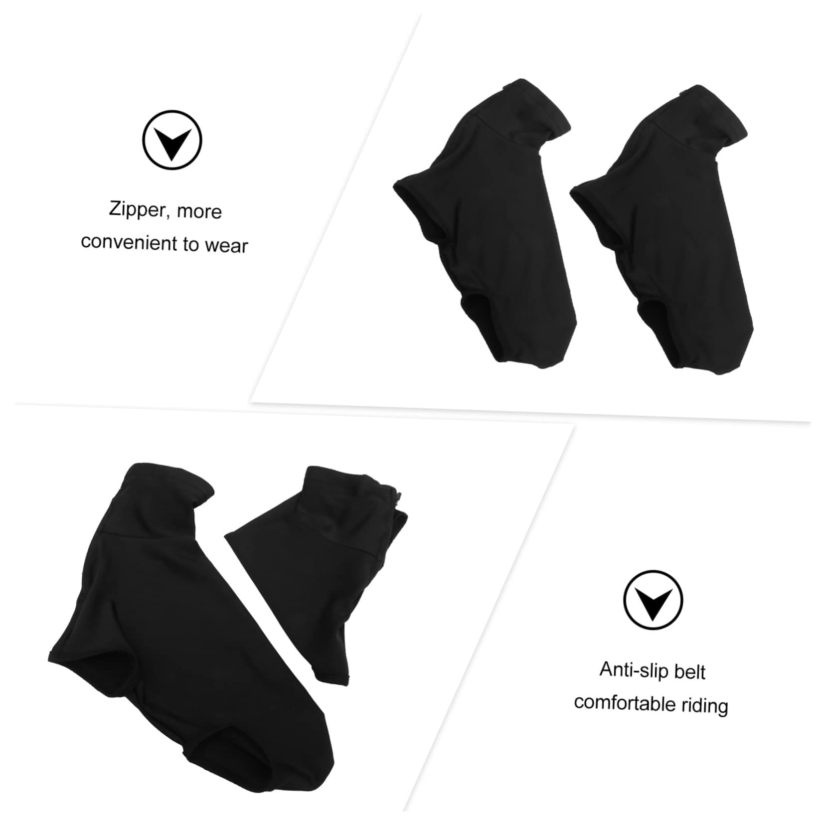 Happyyami Cycling Shoe Covers for Men Women Slip Overshoes for Safe Riding Comfortable Outdoor Sports Equipment Black Design