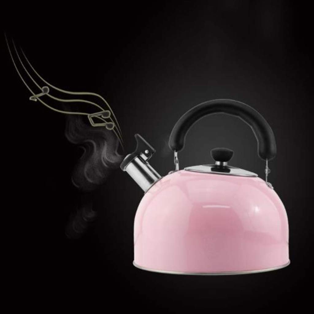 Bollitore, Bollitore con fischio-Bollitore in acciaio inossidabile 304 Fornello a induzione a gas Bollitore universale per acqua calda Fischio automatico Bollitore di grande capacità Bollitore rapido