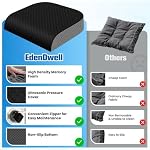 Seat Cushion, Office Chair Cushion, Chair Pad, Large, Black, Large - Image 4