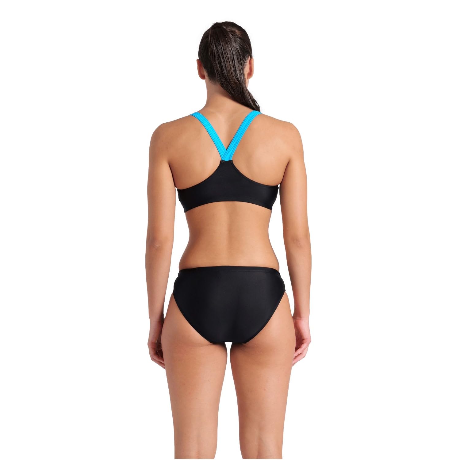 ARENA Women's Openings Bikini Energy Back Black-Turquoise