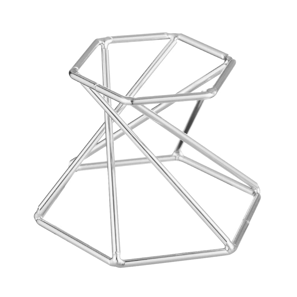 OSALADI Supporti per Sfera di Cristallo in Metallo Argento Set