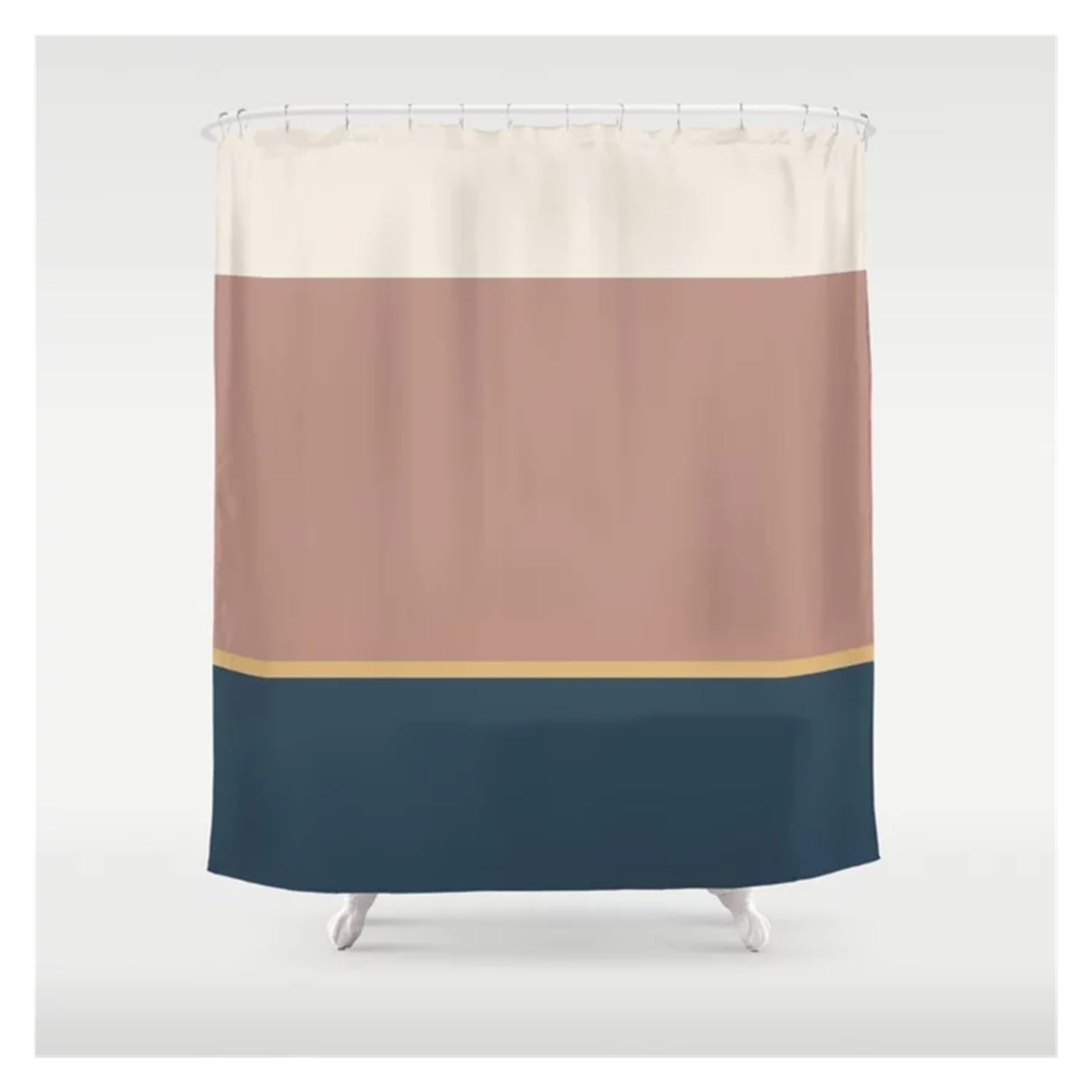 Rideau Douche Rideau de Salle de Bain à Motif de Blocs de Couleurs, Simple et Moderne, décoration de la Maison, Baignoire étanche, Rideau de Douche de personnalité créative(11,200x180cm)