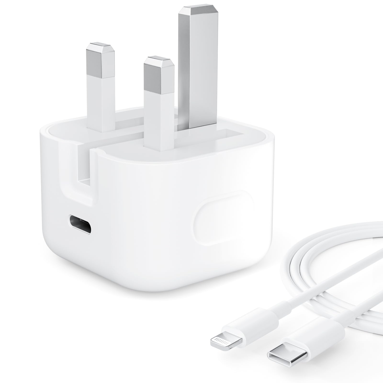 for iPhone 17 16 15 Charger, USB C Fast Charging Adapter with 2M Cable [USBC to C], 2 Pack 25W PD Plug for iPhone 17/17 air/16/15/15/Pro/Pro Max, iPad Pro/Air/Mini — view 8
