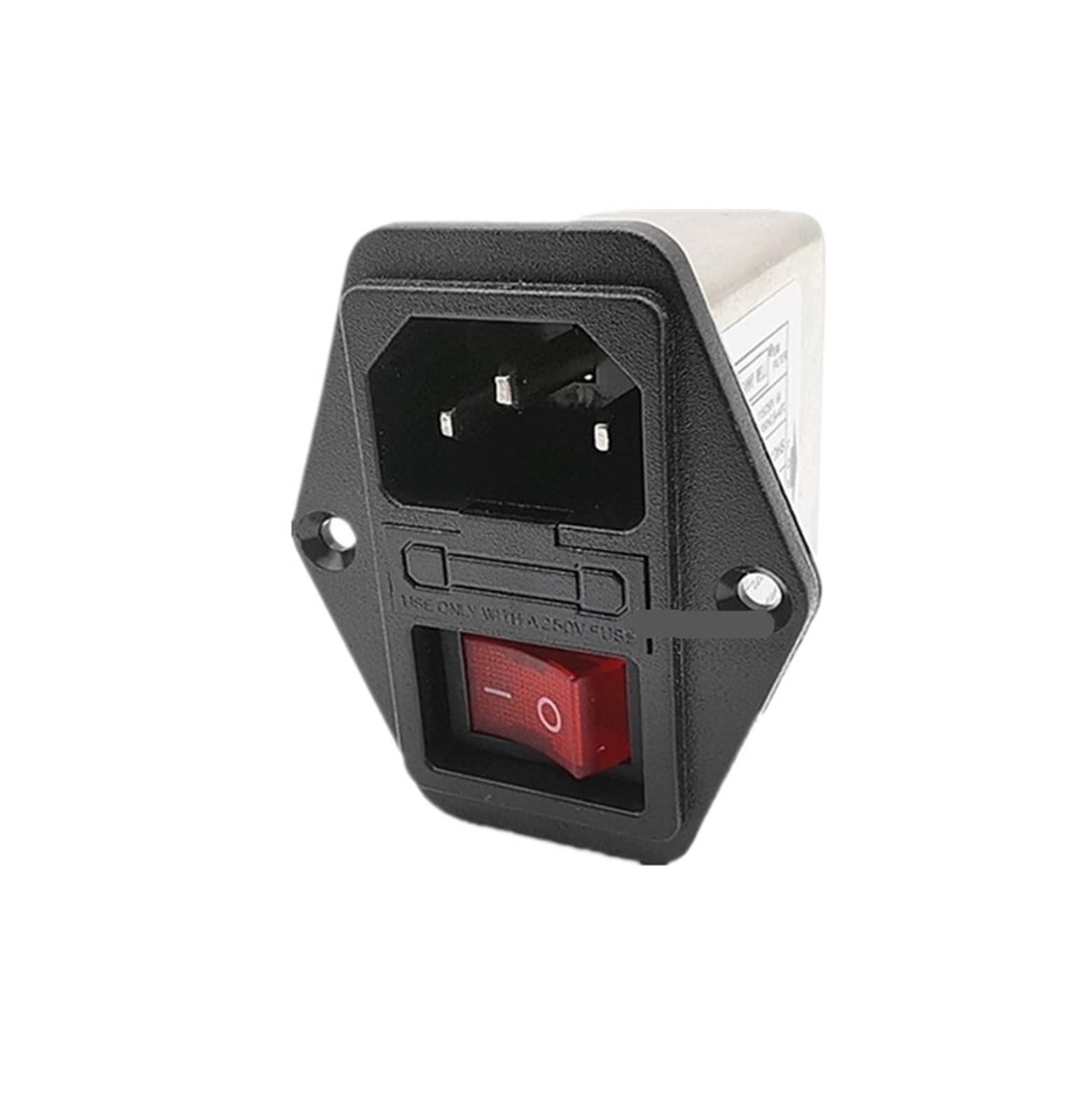 JJHQOKYNA CW2 series single phase 220V AC power filter CW2A-10A-T with fuse 10A 6A socket type purifier(CW2B -10A- T 10A)