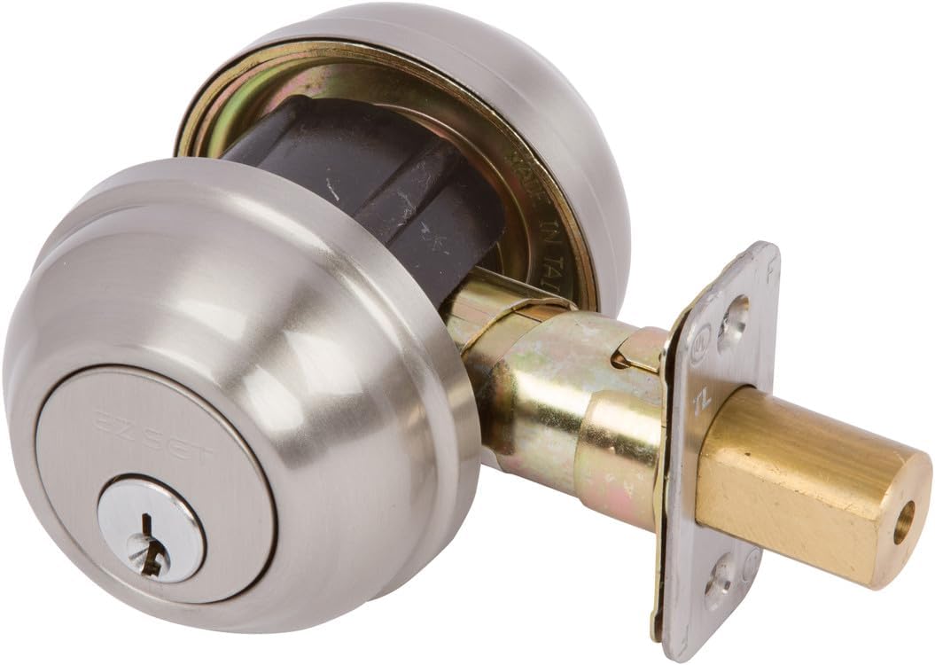 Delaney Hardware BP-210-LU-US32D-Double Cylinder Deadbolt Double Cylinder LU Series Commercial Deadbolt, Stainless Steel