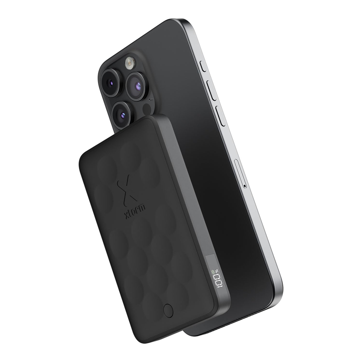 Xtorm Fuel series5 power bank 5000mAh 7.5W magnetico, finitura Premium | Adatto per iPhone e dispositivi compatibili, leggero, sottile, ricarica rapida, display digitale con % carica