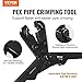 VEVOR PEX Pipe Crimping Tool Kit, Pro Press Crimper for 3/8
