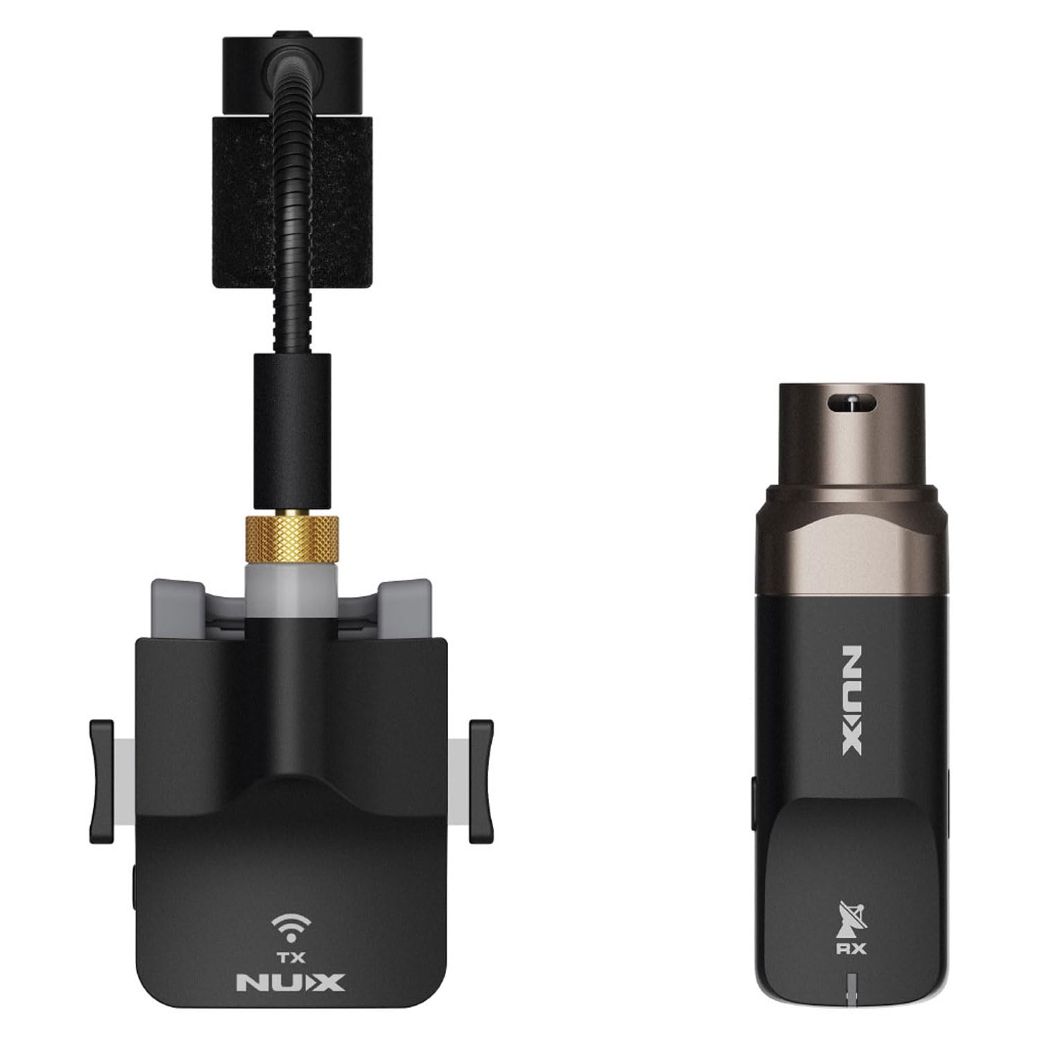 Nux B6 - microfono wireless per sassofono senza fili + panno per pulizia Keepdrum