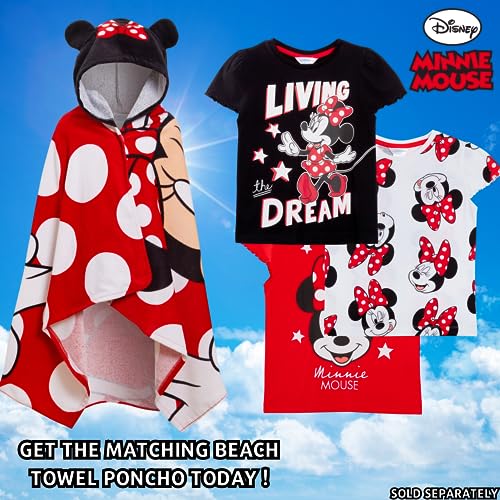 Disney Girls 3 Pack Minnie Mouse T-Shirts for Kids Minnie Dress Up Tops Multipack Tees - Image 8