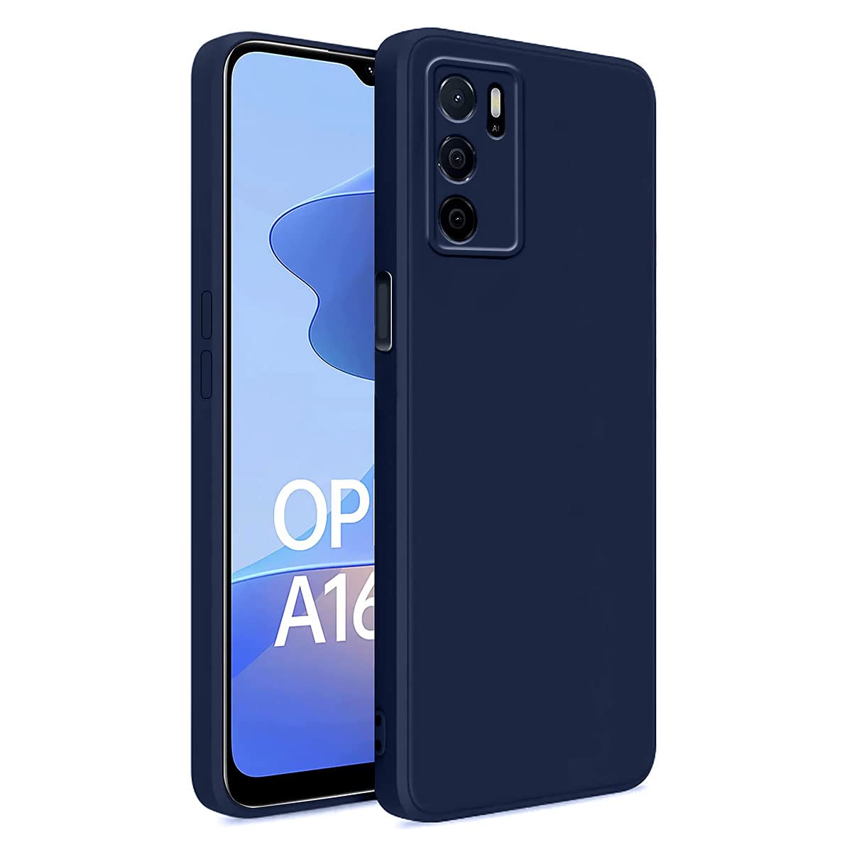 LIRAMARK Silicone Soft Back Cover Case for Oppo A16 (Blue) (B0BS65G6MZ) Amazon Price History, Amazon Price Tracker