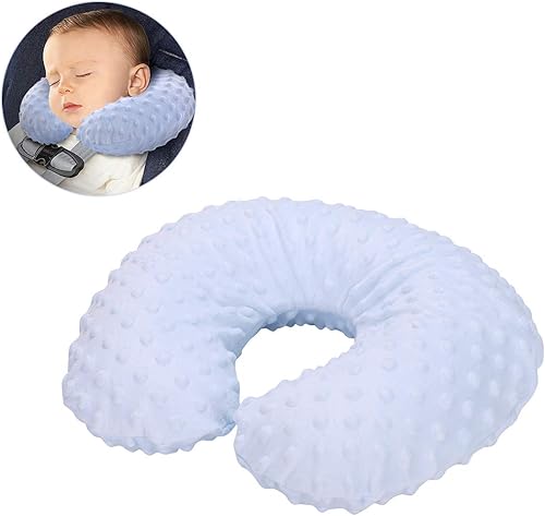 Vista 11 de SIQITECHNO Almohadas de viaje para niños, almohada inflable para el cuello para asiento de automóvil, avión, almohada portátil para cabeza y cuello