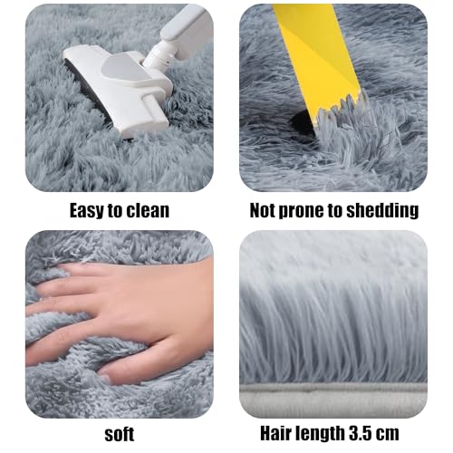 Tapis de salon gris clair pour une décoration cocooning de chambre - 6