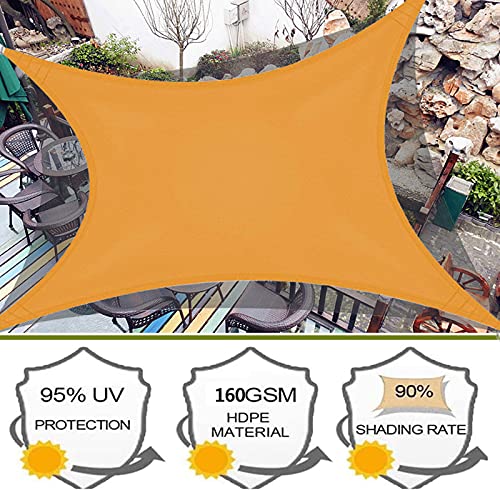 Voile d'ombrage rectangulaire 3x3m en toile tendue pour terrasse
