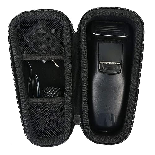 para Philips Series 3000/AT899/PT860/16 S5420/06 5000 S5110/06 Afeitadora eléctrica Duro Viaje Estuche Bolso Funda por Khanka (For series 3000/ AT899, Black zipper)