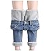 Dasongff Leggings Jeans Chauds d'hiver Taille Haute pour Femmes - Pantalons épais et Minces en Molleton Thermique à la Cheville Pantalon Opaque Pantalons Leggings pour Femmes