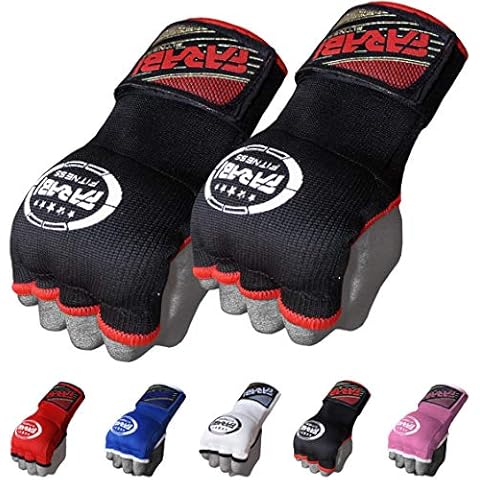 Farabi Kids Junior Inner Hand Wraps Gloves Easy Gel Padded Boxing Wraps with Wrist Wraps Pair (Back) Cover