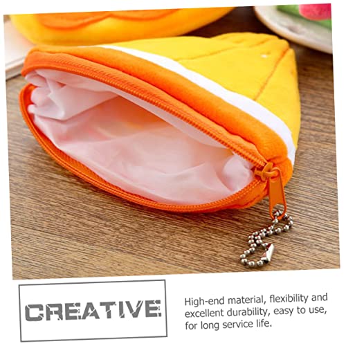 4Pcs Cute Cartoon Fruit Coin Purse with Hook Design for Boys Portable Small Wallet Pouch for Keys Cards Cosmetics Storage4