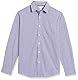 Amazon Essentials Herren Lässiges langärmeliges Popeline-Hemd Normale Passform, Blau Purpur Vichy-Muster, XXL