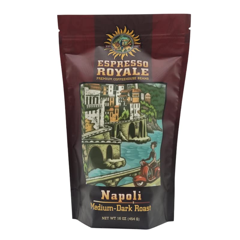 Espresso RoyaleCoffee, Napoli dark roast, 1lb whole bean bag