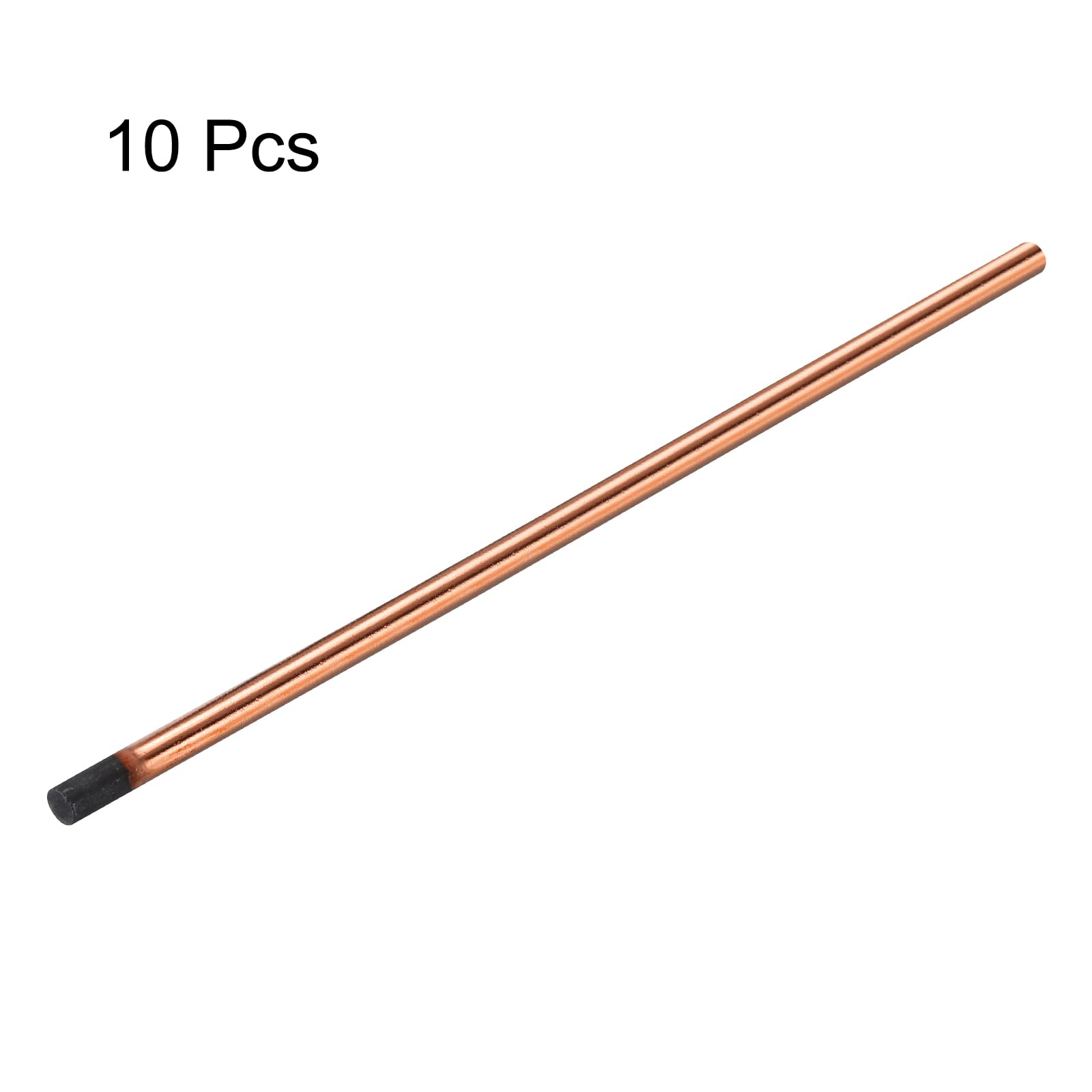 PATIKIL 10pcs 10mmx355mm(0.4"x14") Carbon Arc Air Gouging Rods Copper Graphite Coated Gouging Electrode Rods for Welding - Image 3
