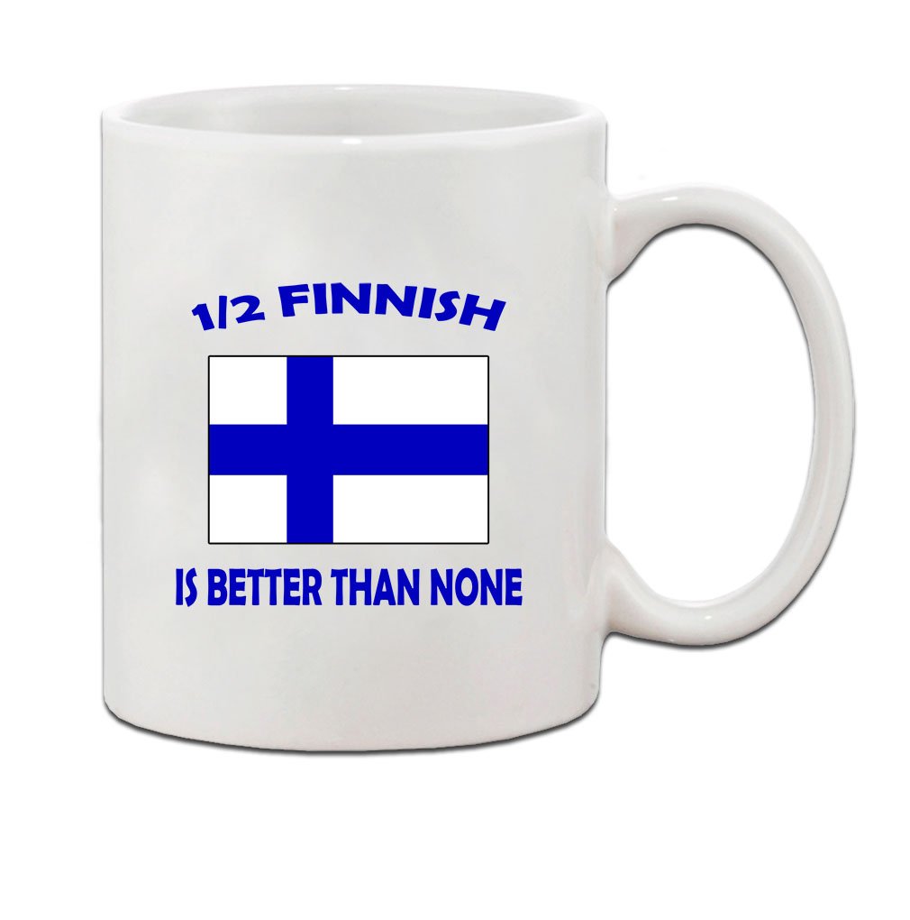 Taza De Café Bandera de medio finlandés Mejor que nada Taza De Regalo