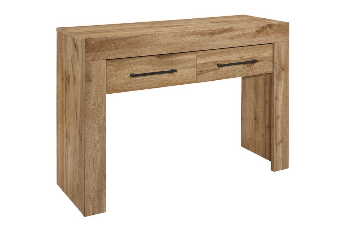 Birlea Unisex Brown Oak Console Table New Compton Hall Table Sideboard In