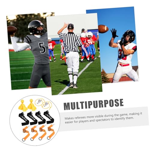 Kit de accesorios para árbitro de fútbol con silbato y banderas miniatura 3