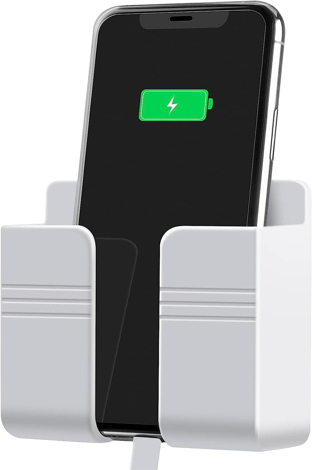 CELLMASTER Wall Mobile Holder/Mobile Charger Stand Holder Wall White Pack of 1