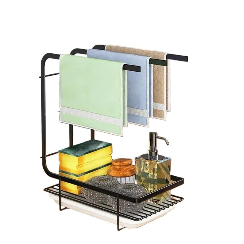 Porte-serviette de cuisine et salle de bain pour un évier ordonné
