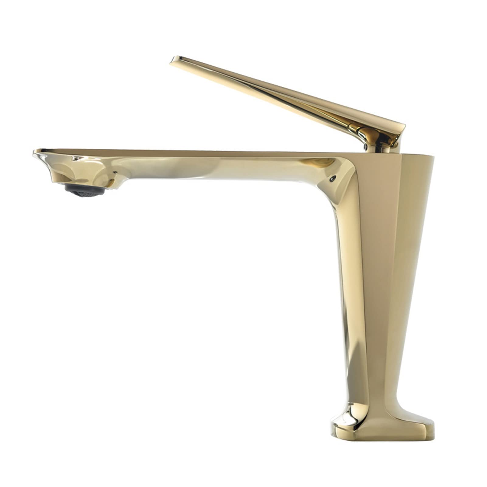 Cudtapi Gold Bathroom Faucet Basin Faucets Brushed Bathroom Faucet Hot And Cold Rose Sink Deck Mounted Toilet Black Mixer Water Tap(Gold)
