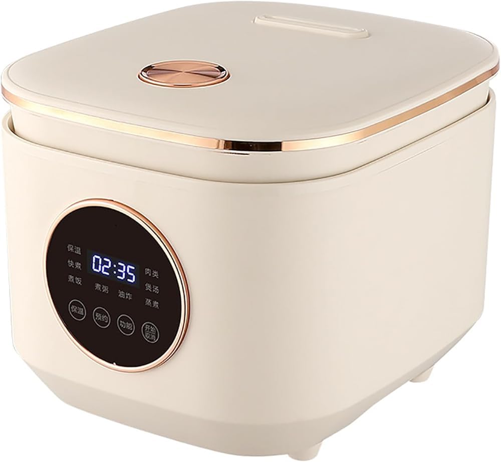 HmLotd Rice Cooker Multifunctional Non-stick Rice Cooker, 5 Litre Capacity, Intelligent Reservation, Non-stick Coating Inner Pot, Easy to Clean, Can Cook Oatmeal, White Rice