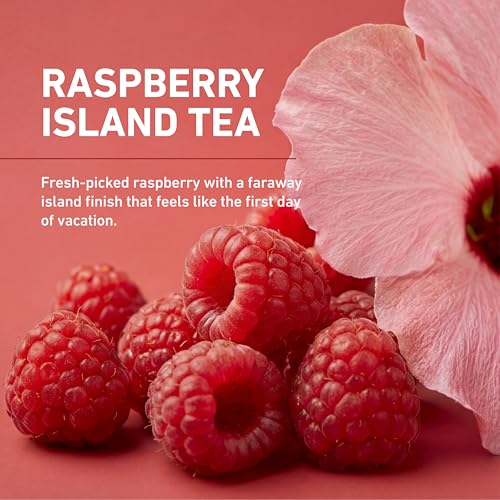 Image of Isopure Clear Whey Isolate Protein Powder, Lactose Free, Gluten Free, Naturally Flavored, Raspberry Island Tea, 20g Protein Per Serving, 14.1 Oz, 16 Servings