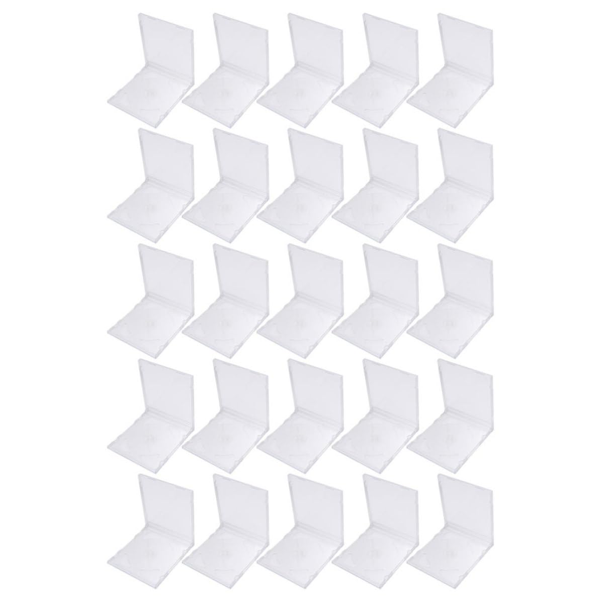 Cajas de plástico transparente para CD que evitan rayaduras estuches portátiles dobles