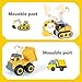 iPlay, iLearn Boys Construction Truck Toys, Kids Take Apart Vehicles Playset W/ Screwdriver, Digger, Excavator, Dump Trucks, Kids Birthday Gifts for 3 4 5 6 Year Olds Toddlers Girls Children