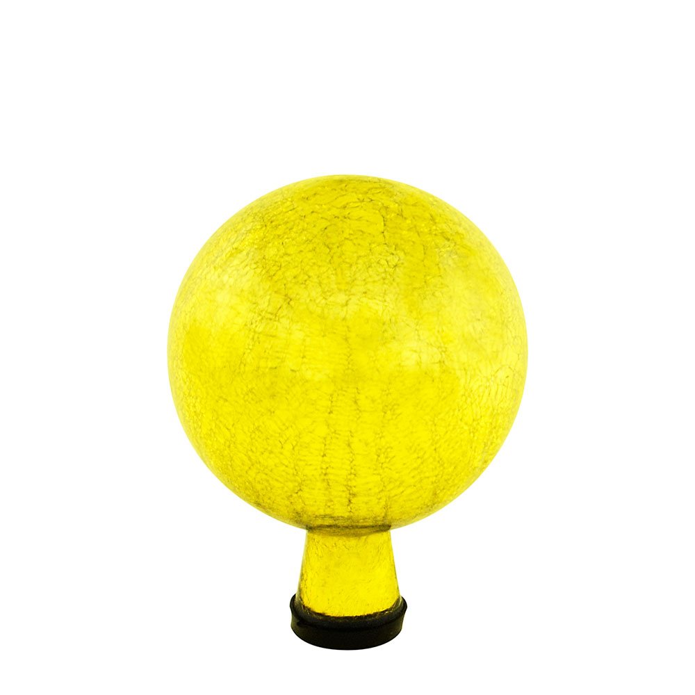 Achla Designs G6-Y-C, Lemon Drop 6-Inch Crackle Gazing Globe Ball, 6