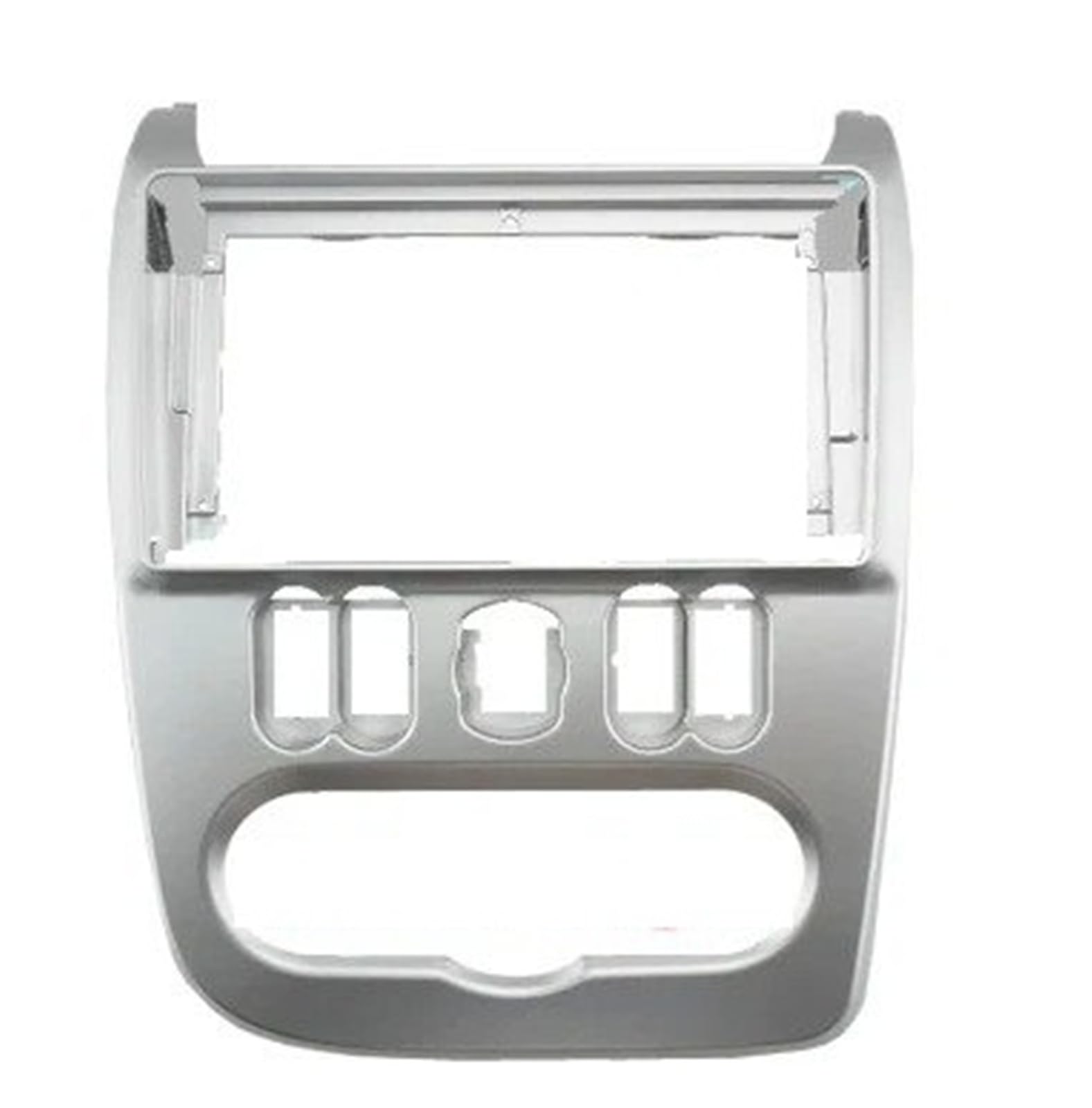 Fascia Marco para Dacia para Duster 2010 2011 2012 2013 2 DIN Car Radio Fascia Adaptador Doble Marco CD Panel Dash Embellecedor Bisel Juego Panel Radio