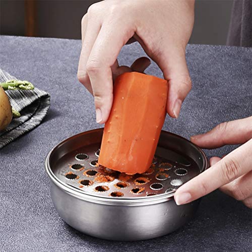 Cabilock – Tigela trituradora de alimentos de aço inoxidável, cortador de vegetais, ralo de frutas,