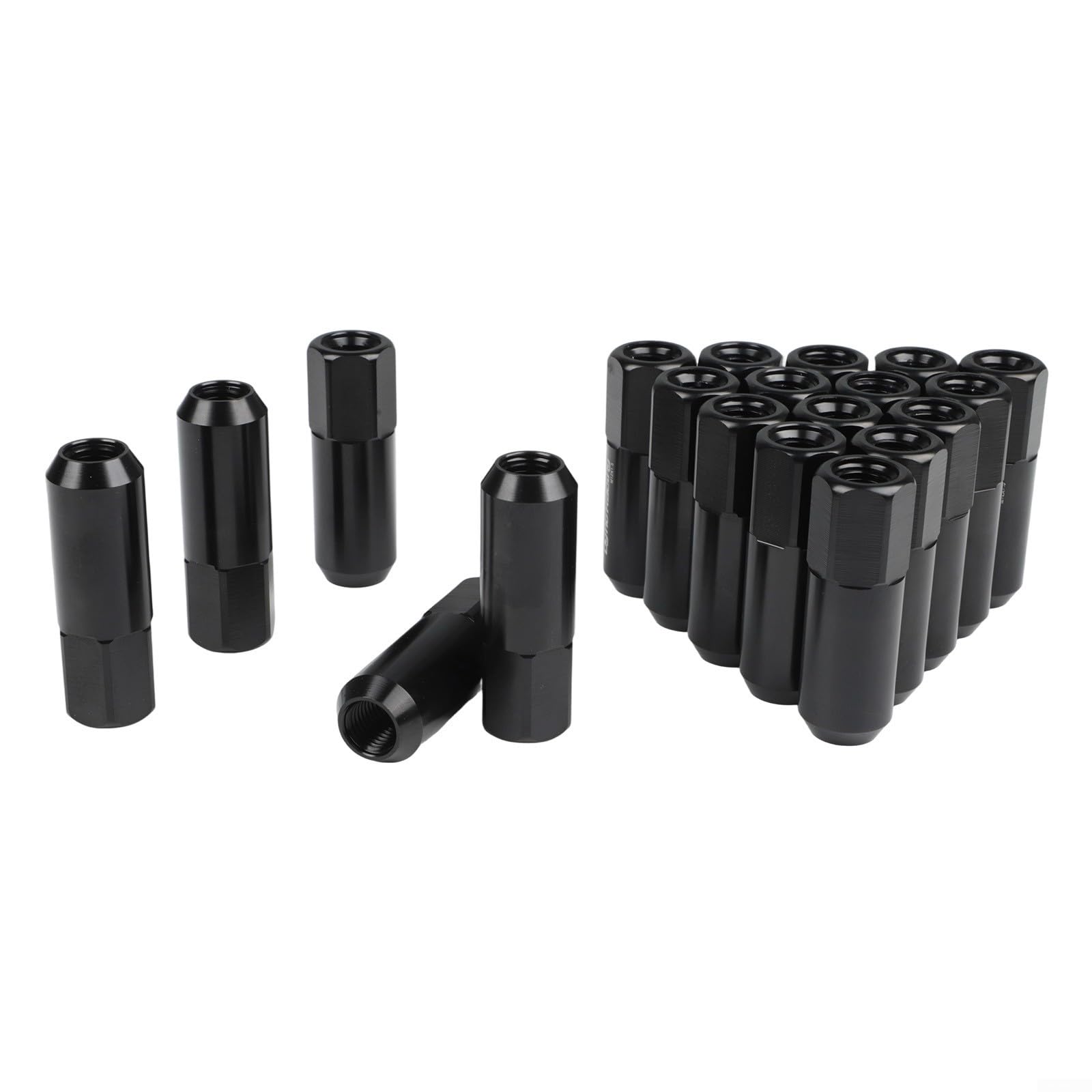 Tuercas de rueda M12x1.5 tornillos negros cónicos para Ford Mondeo y Kuga