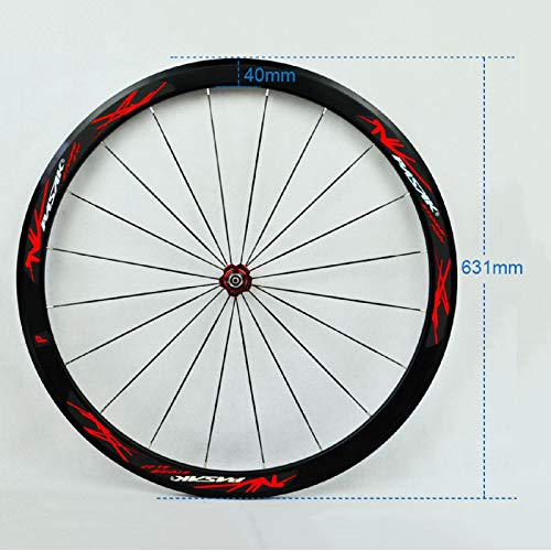 image for ZPPZYE 40MM V Brake Bicycle Wheelset 700C, Aluminum Alloy Road Cycling
