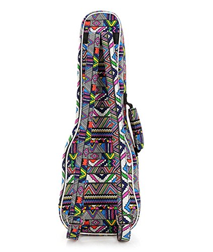 ParaCity Ukulélé Bag Sac pour ukulélé Motif tissé Motif folk Sac à Dos Housse 21 inch - Les Beatles, Paul McCartney, John Lennon, RIngo Starr, George Harrison ParaCity Ukulélé Bag Sac pour ukulélé Motif tissé Motif folk Sac à Dos Housse 21 inch – Image 3
