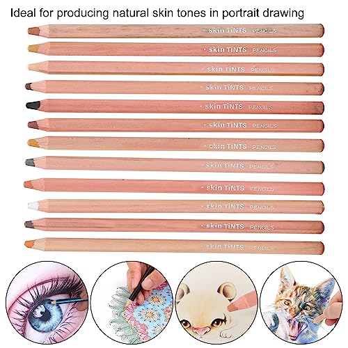 Yosoo Health Gear 12PCS Pastel Colour Colouring Pencils - Image 3