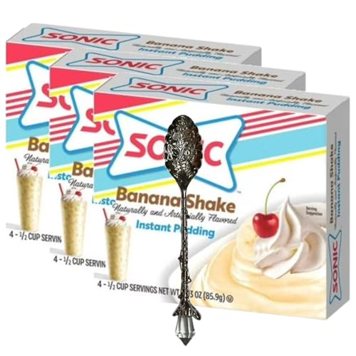 Sønic Banana Shake Instant Pudding Mix (3-Pack, 3.03 oz Boxes)