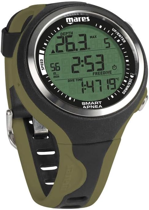 Mares Smart Apnea, Computer per Apneisti, Adulto, Nero e Verde