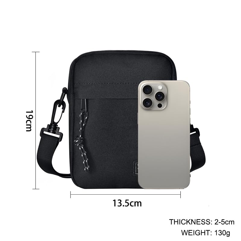 Cell Phone Shoulder Bag Men, Waterproof Crossbody Sling Purse Messenger Holster3