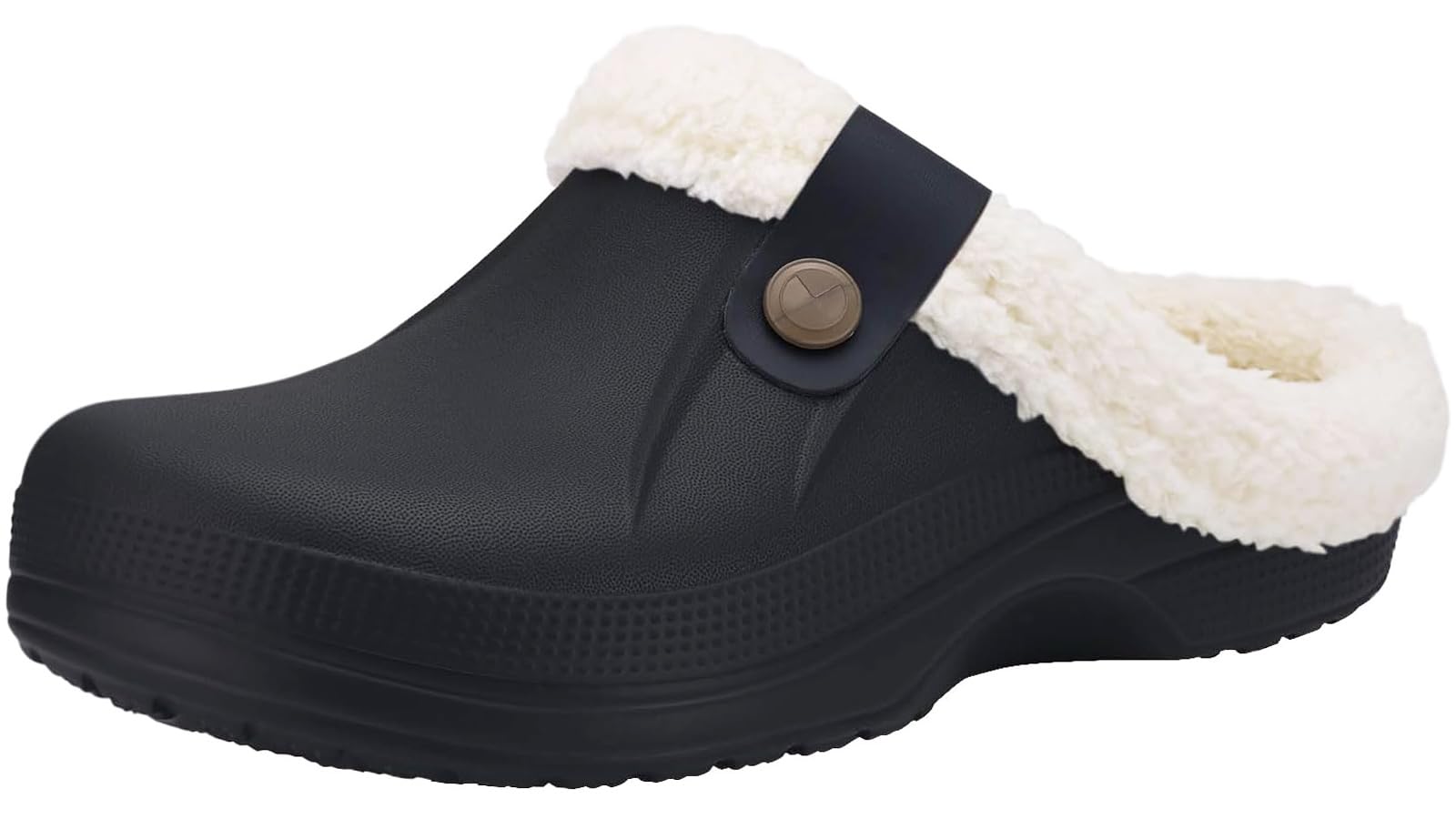 Kinengxi Zuecos Mujer Hombre Zapatillas Casa Invierno Zapatos de jardín Comodidad Suave Interior y Exterior Pantuflas Antideslizantes Impermeable